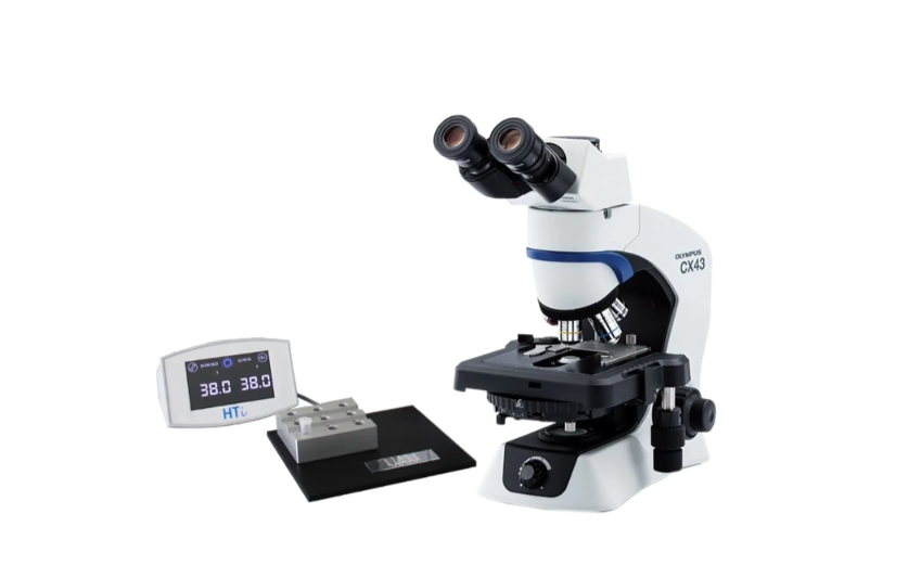 相差显微镜奥林巴斯CX43，三目，加热台，HTi 200
