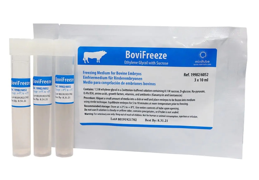 BoviFreeze，牛胚胎冻存培养基，3 x 10 ml