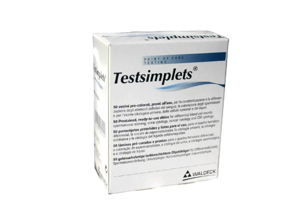 测试简单、预染的显微镜载玻片