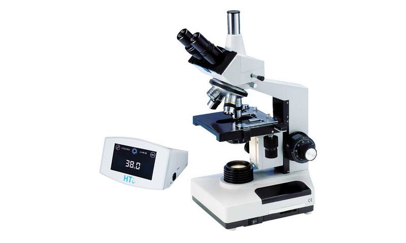 Phase contrast microscope MBL 2100, trinocular, heated stage, HTi 50