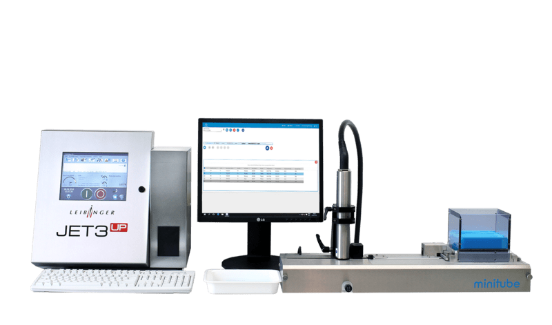 MiniJet printer with Leibinger JET 3up, stand alone system