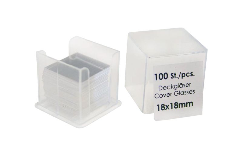 Cover glass, 18 x 18 mm