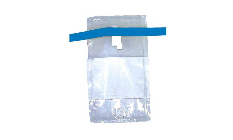 Bag with incorporated wire and labeling field