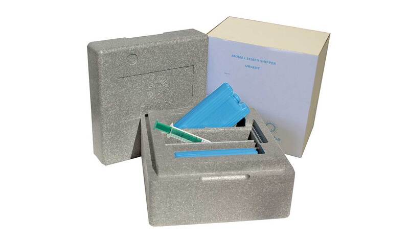 Minitube transport box for chilled stallion semen