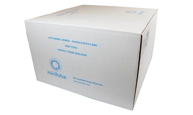 Minitube transport box for chilled dog semen